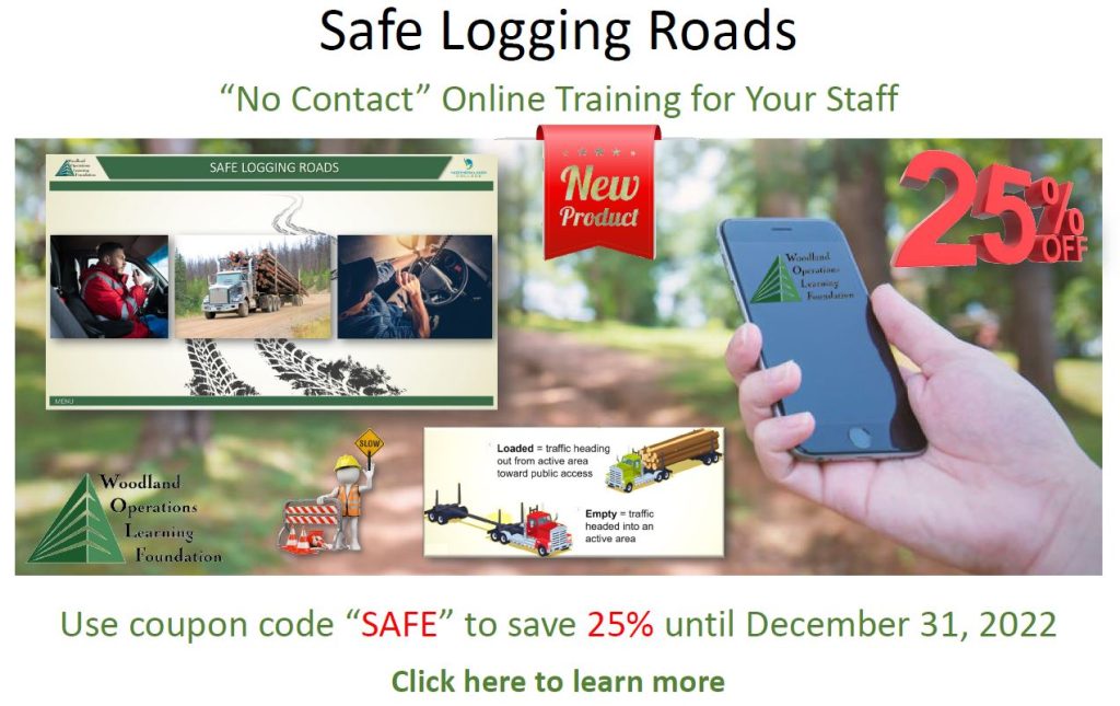 Safe Logging Roads ad fall 2022
